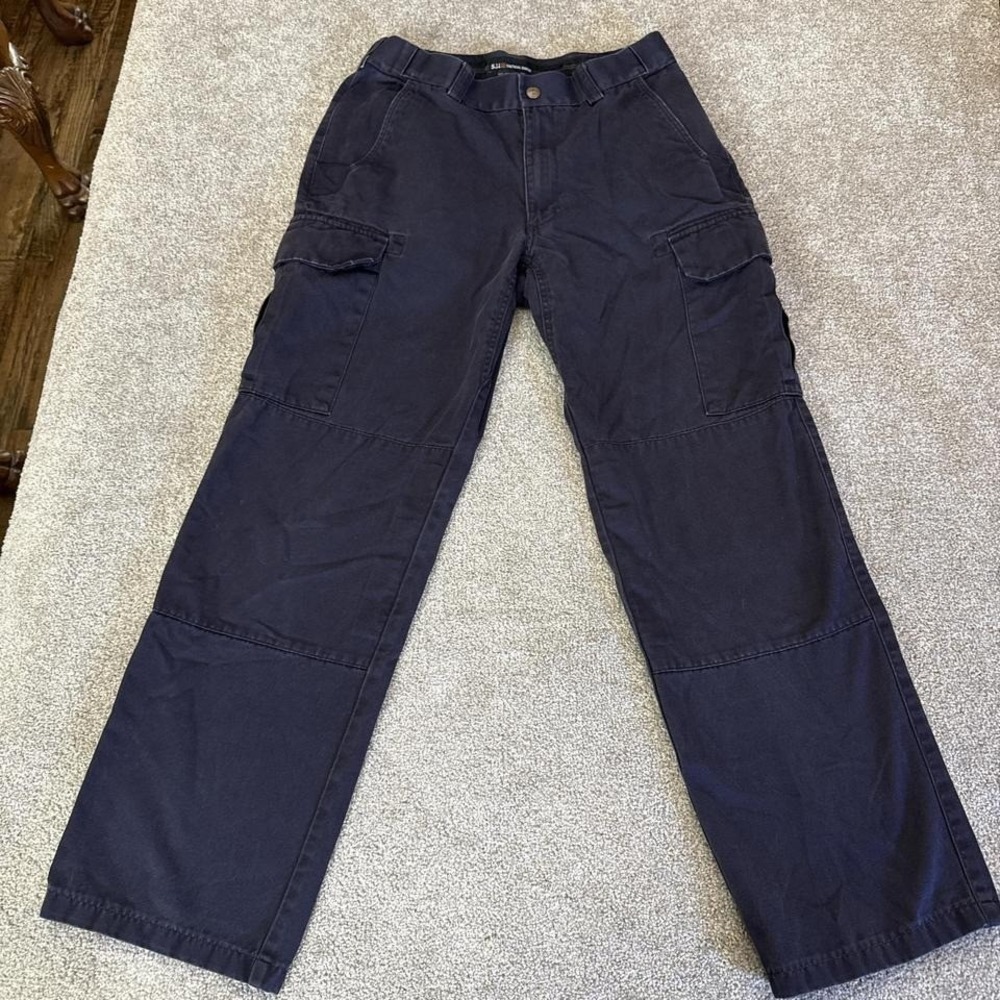 5.11 Tactical Pants 32x36 Dark Navy Cargo Ripstop Utility Workwear Police EMS